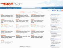 Tablet Screenshot of hotvsnot.com